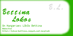 bettina lokos business card