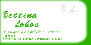 bettina lokos business card